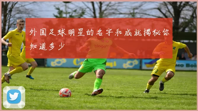 外国足球明星的名字和成就揭秘你知道多少
